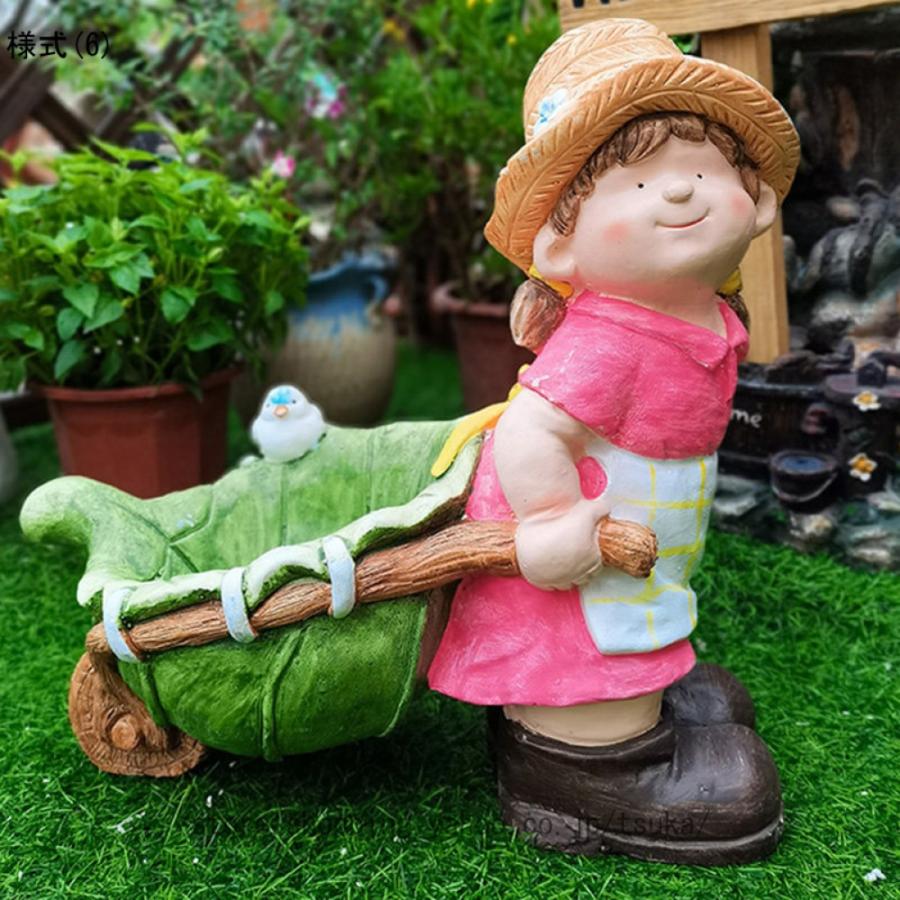 ガーデニング　置物　インテリア　男の子 ガーデニング 置物 ガーデンオーナメント 男の子 カントリー雑貨