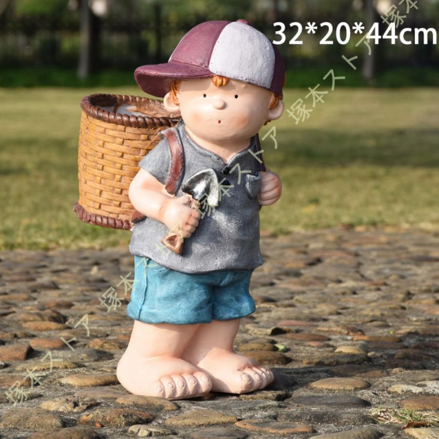 ガーデンオブジェ　 単品売り　希望をコメントまで　男の子又は女の子希望 ガーデニング 置物 男の子 プレゼント 庭 屋外 ガーデンオーナメント