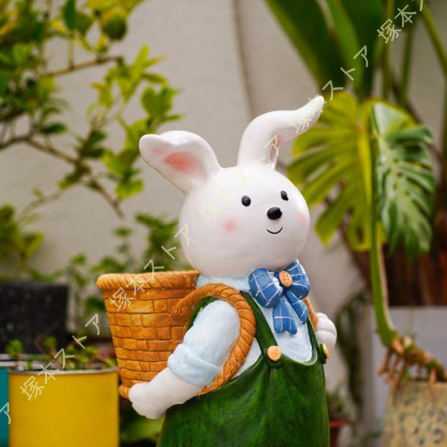 ガーデニング オーナメント うさぎ ガーデン オブジェ 置物