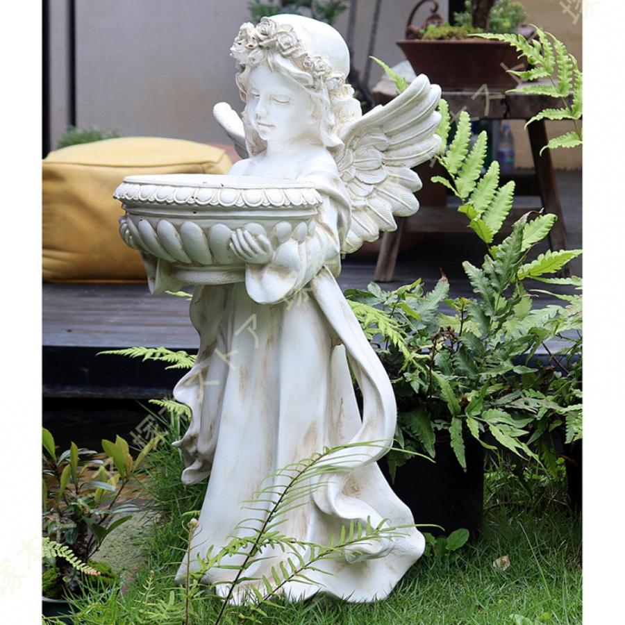 ガーデンオーナメント 置物 かわいい 天使 エンジェル ガーデニング