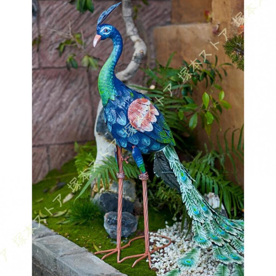 鳥の置物 屋外 リアル ガーデンオーナメント 装飾 動物オブジェ