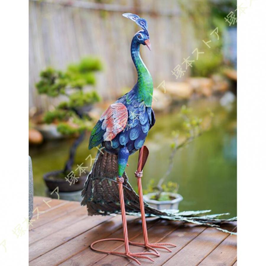 鳥の置物 屋外 リアル ガーデンオーナメント 装飾 動物オブジェ
