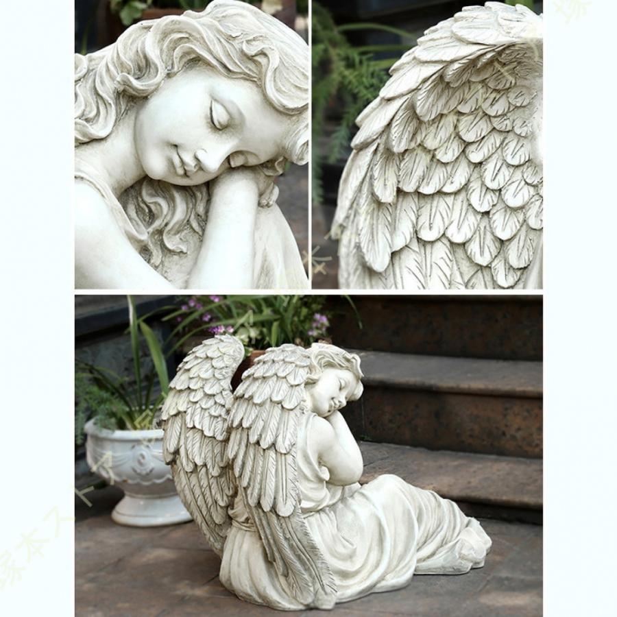 ベランダ　お庭　インテリア　可愛い　天使像　ガーデニング ガーデニング オーナメント 天使 ガーデン オブジェ 置物