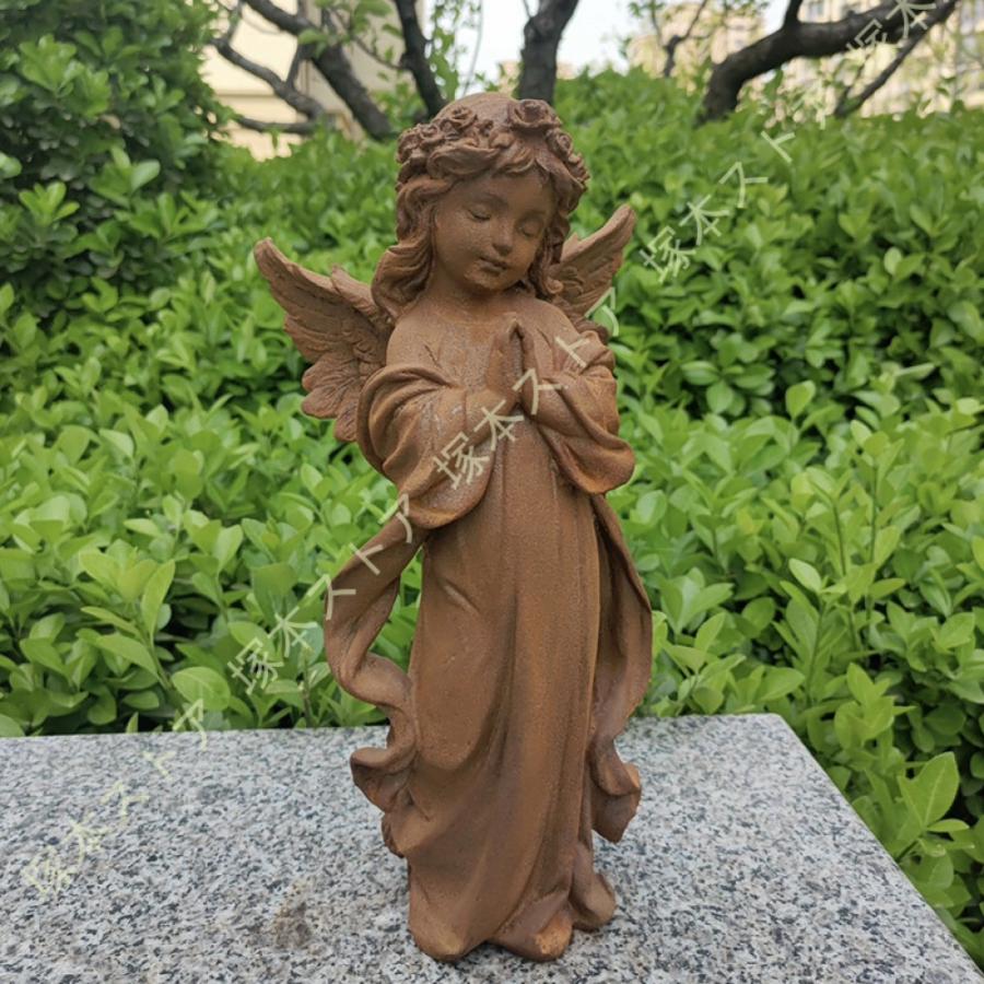 誕生日プレゼント ガーデニング置物 エンジェルの彫刻 園芸装飾
