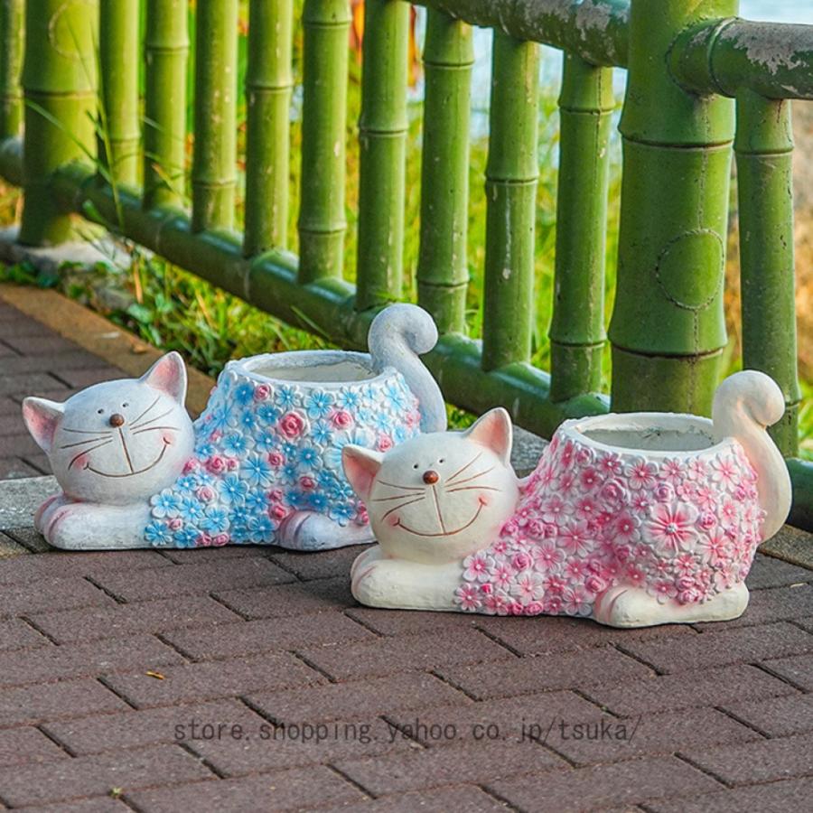 猫 置物 インテリア ねこ 雑貨 玄関 オブジェ ネコ ガーデニング 猫グッズ 猫の置物 動物 オーナメント ガーデン オブジェ ガーデニング