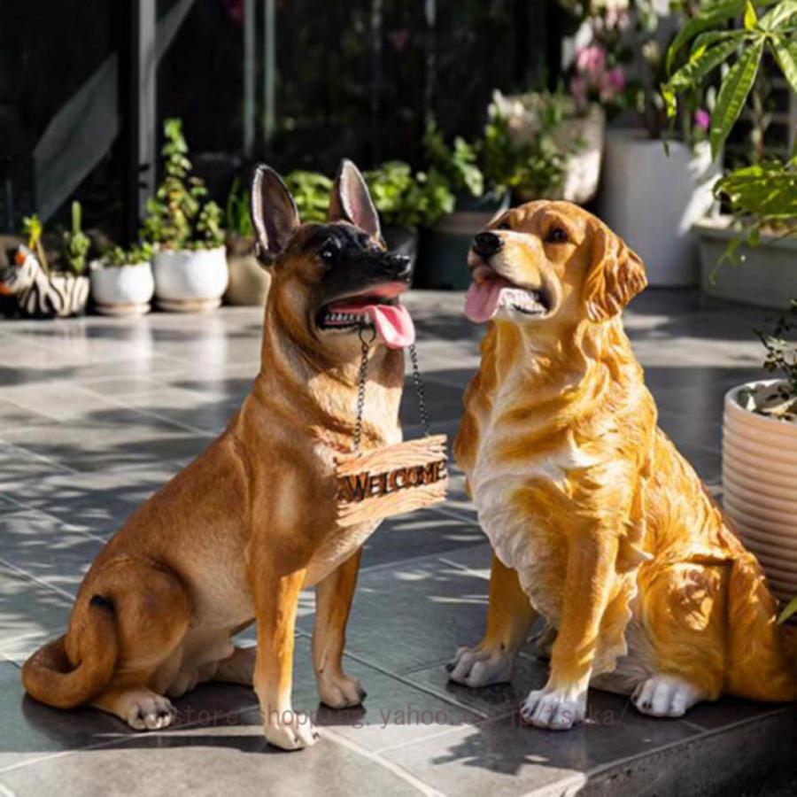 置物 動物 インテリア ガーデン 飾り オブジェ 大型犬 庭 ガーデニング