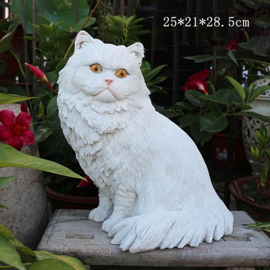 猫の置物 動物 オーナメント ガーデン オブジェ ガーデニング