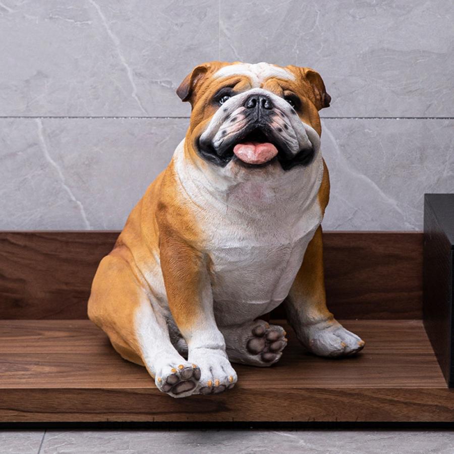 犬の置物 いぬ イヌ 動物 ガーデンオーナメント 犬 庭 オブジェ