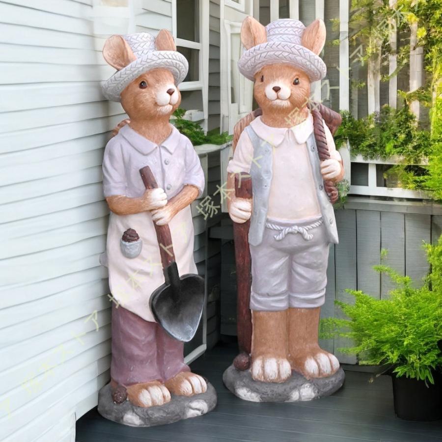 リス オブジェ 大きい 置き物 動物 ガーデニング 雑貨 かわいい 癒しグッズ 芝生 園庭 階段 屋外 デコレーション 屋外装飾 庭オブジェ 【エポカ】