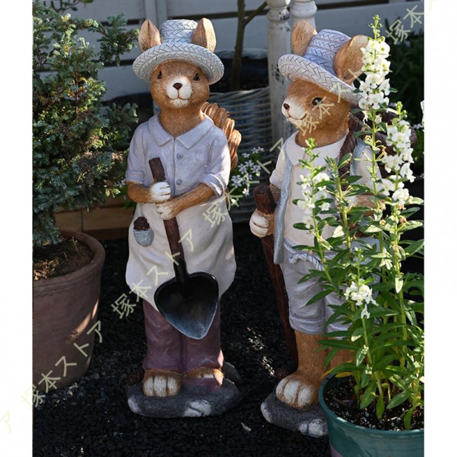 ガーデンオブジェ リス オブジェ 大きい 置き物 動物 ガーデニング