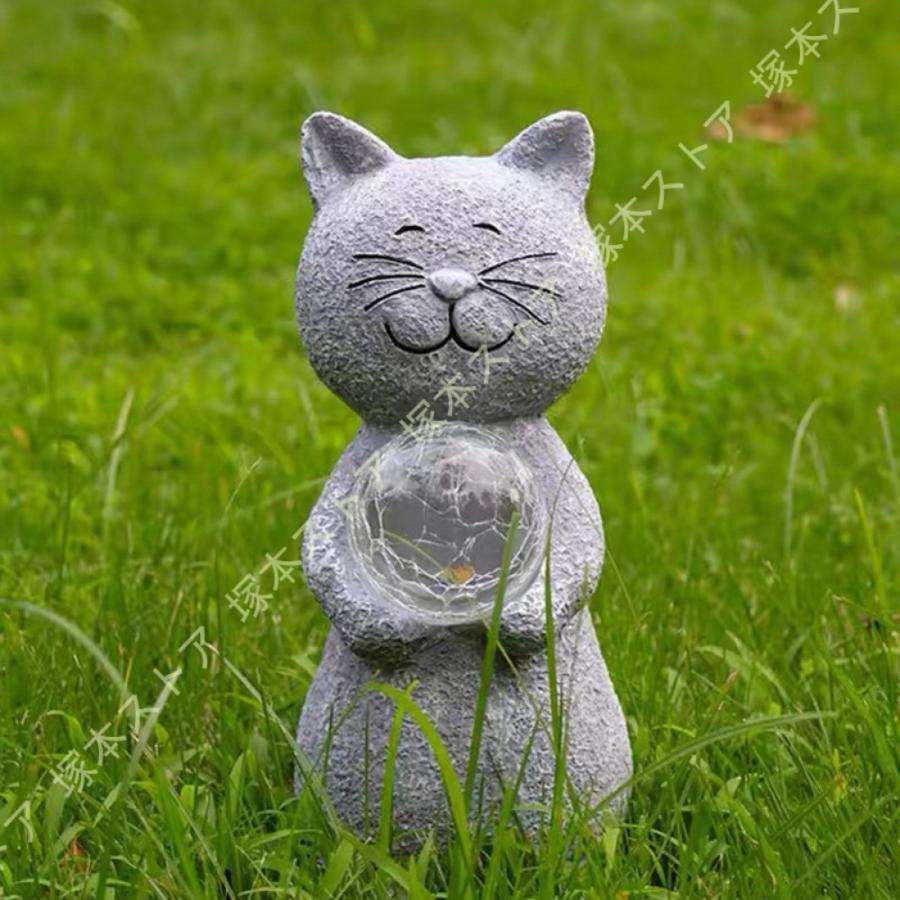 ガーデニング雑貨 屋外 猫の置物 かわいい ガーデン 置物 オブジェ