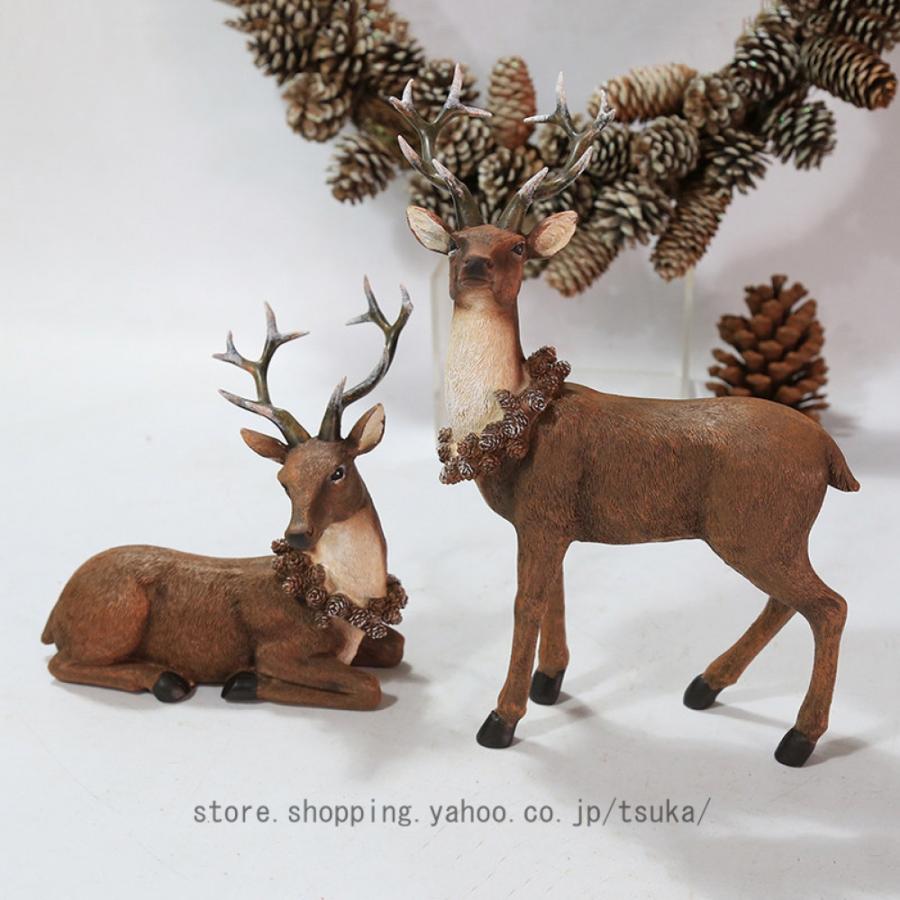 クリスマス トナカイ 置物 オブジェ 装飾 クリスマス飾り オーナメント