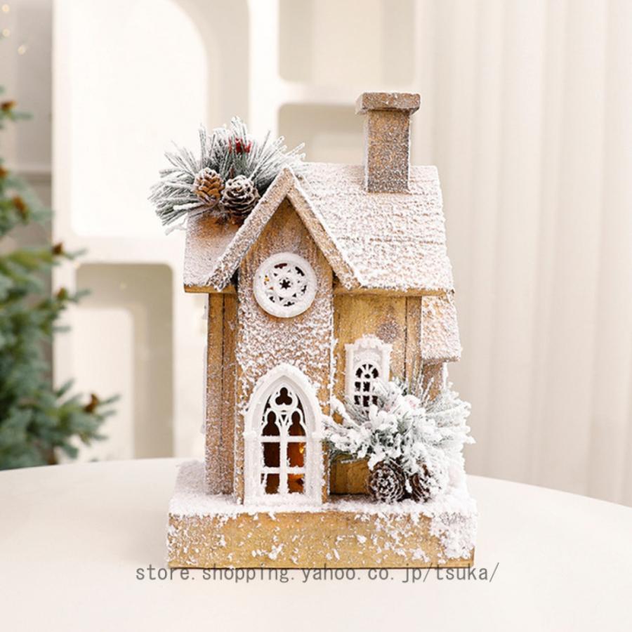 クリスマス雑貨 北欧 卓上 玄関 オーナメント ミニハウス 装飾品 北欧