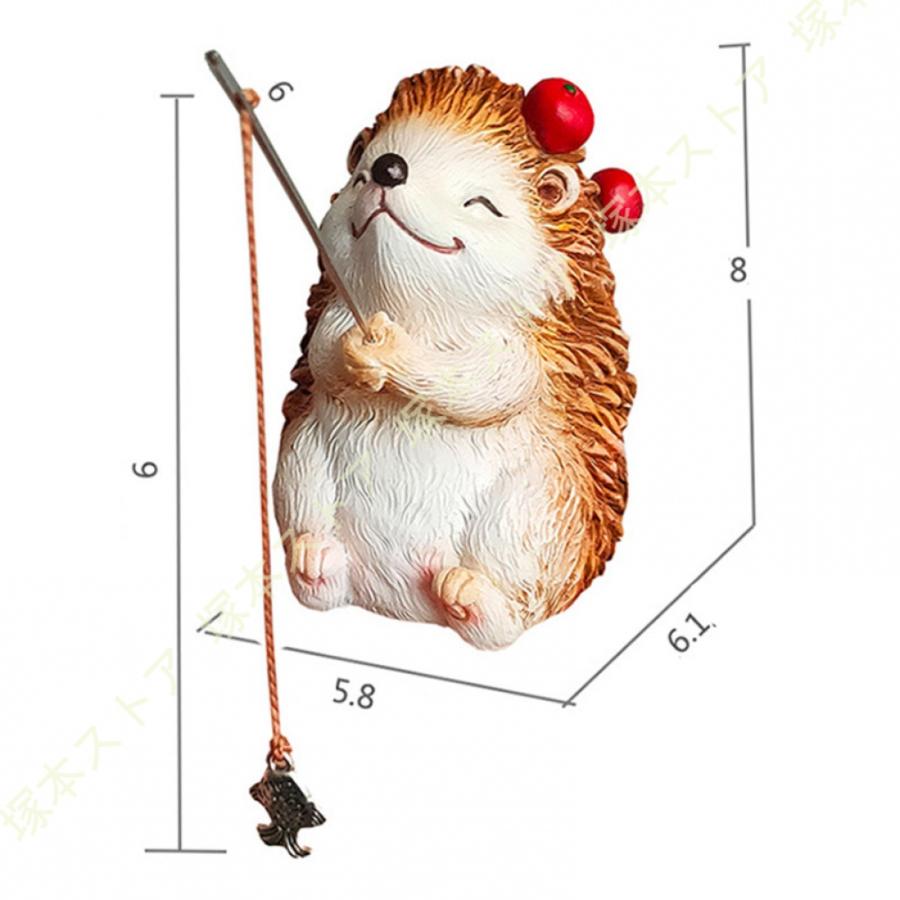 ガーデンオーナメント ハリネズミの置物 アニマル 雑貨 防水 耐久性