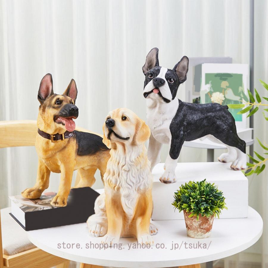 ガーデニング かわいい 置物 おしゃれ 犬 動物 装飾用 ガーデンオーナメント ガーデンオブジェ 庭 オーナメント 屋外 デコレーション アニマル 玄関 階段 出窓_19