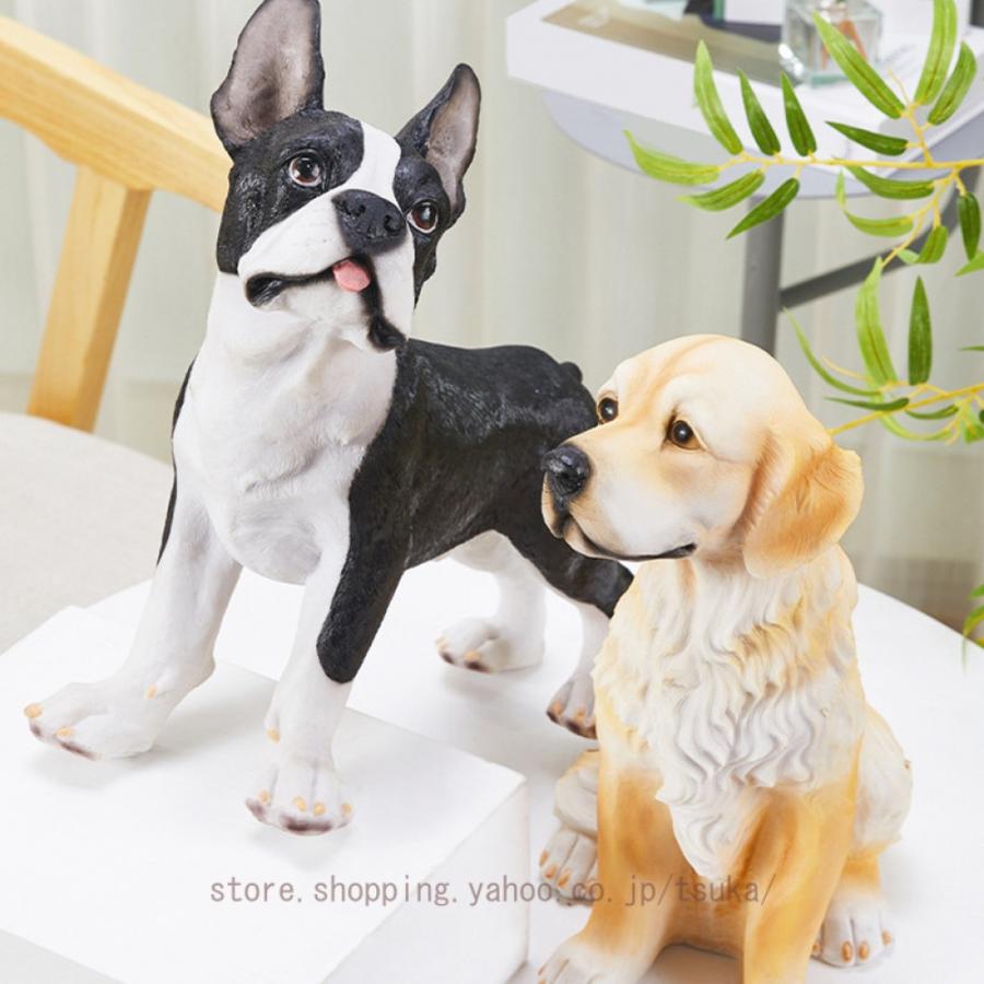 ガーデニング かわいい 置物 おしゃれ 犬 動物 装飾用 ガーデンオーナメント ガーデンオブジェ 庭 オーナメント 屋外 デコレーション アニマル 玄関 階段 出窓_20