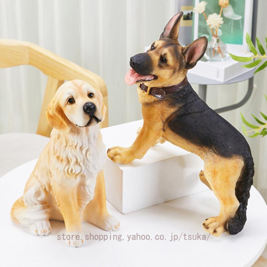 ガーデニング かわいい 置物 おしゃれ 犬 動物 装飾用 ガーデンオーナメント ガーデンオブジェ 庭 オーナメント 屋外 デコレーション アニマル 玄関 階段 出窓_10