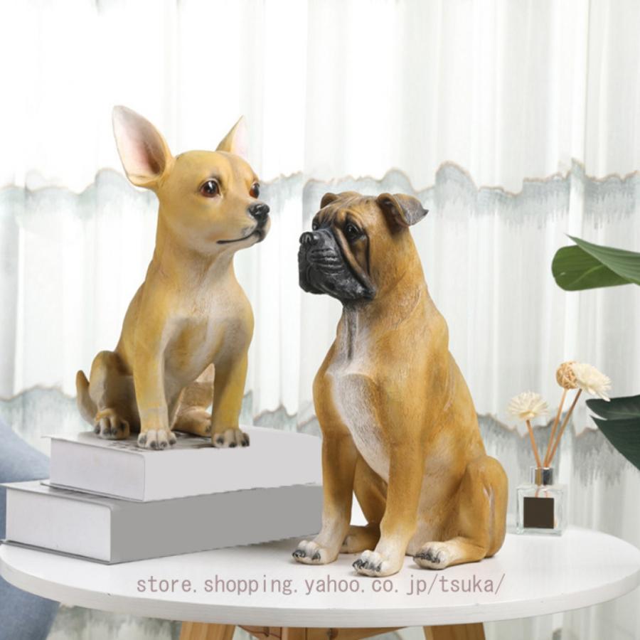動物の置物 インテリア 犬 オーナメント ガーデン オブジェ 庭 雑貨 