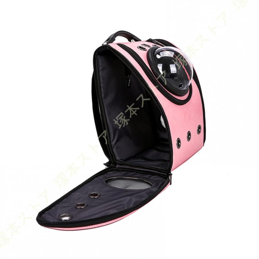 猫 キャリーバッグ 宇宙船 カプセル型 猫リュック 透明 猫キャリー