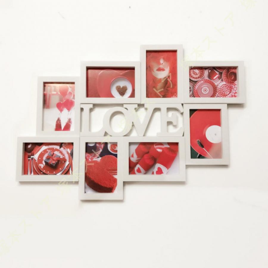 8枚の写真をまとめて飾れるフォトフレーム フォトフレーム 8窓 L判 8枚