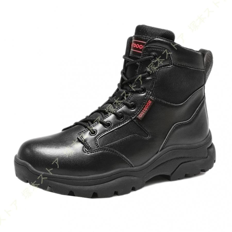 バイク用ブーツ メンズ 厚底ブーツ ジャングルブーツ スポーツ 防水