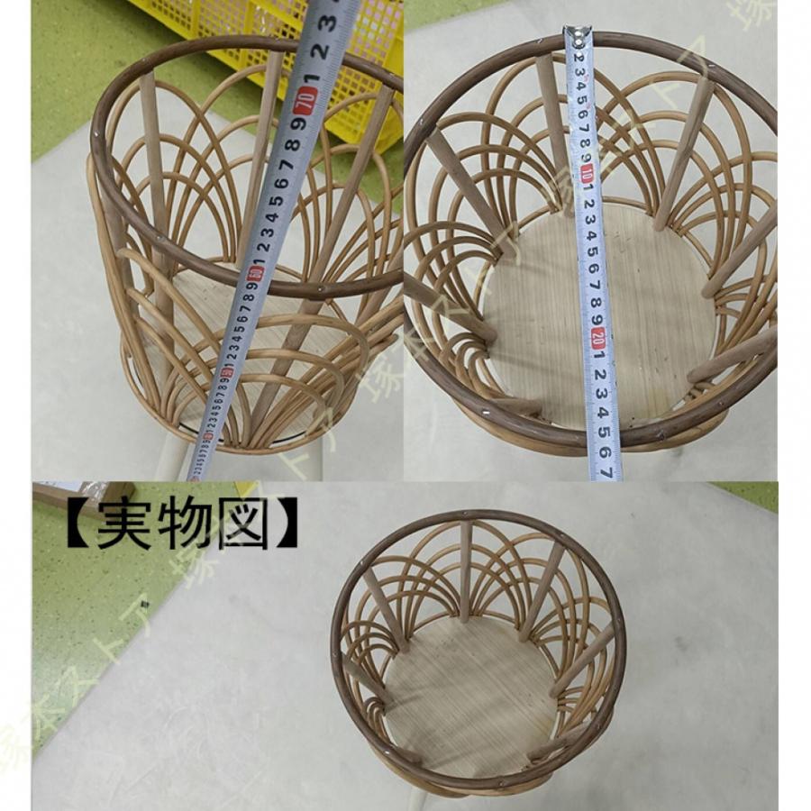 フラワースタンド ラタン家具 おしゃれ 植物 ラック 花台 プランター
