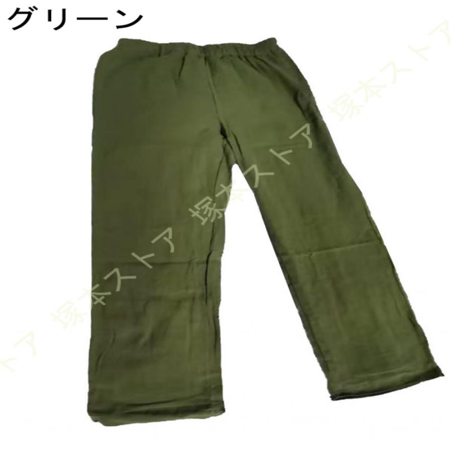 カーキリネンワイドパンツ サイズ28 リネン ワイド パンツ レディース ワイドパンツ リボンベルト