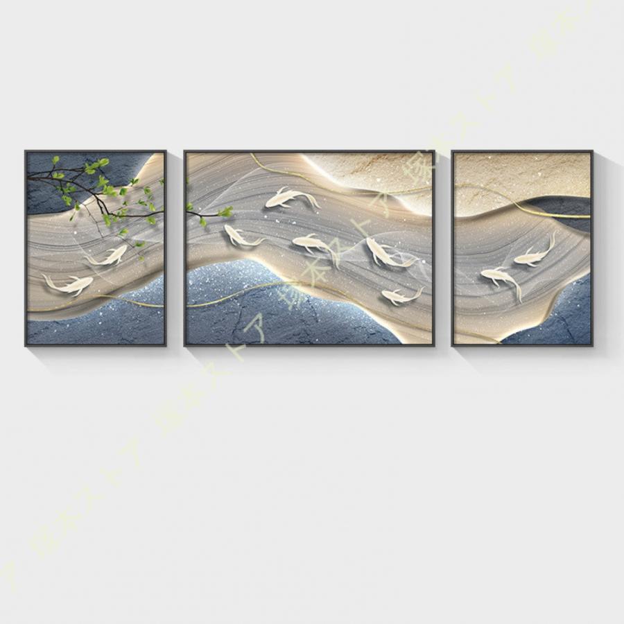 アートパネル 3枚 現代アート 北欧 シンプル 風景 絵画 インテリア