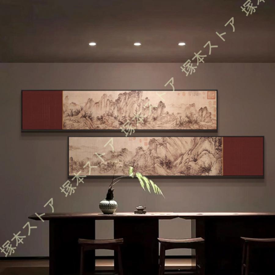 o0508-6 風景画 1枚アートパネル 飾り絵 印刷された インテリア 雑貨 水墨 アートパネル 飾り絵 中華風 風景 絵画 プリント ポスター
