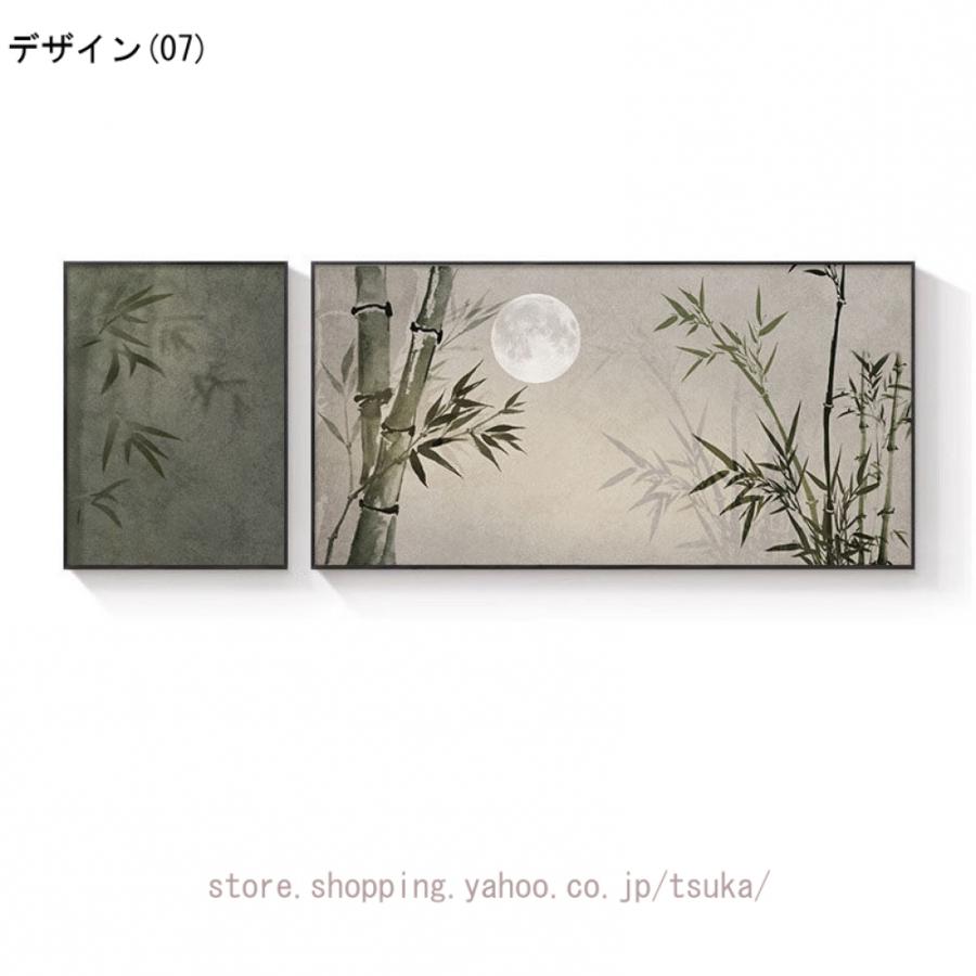 自然、風景画 玄関、寝室飾り用絵画 / 店 植物 風景画 絵画 竹 月 装飾画 インテリア ポスター 部屋飾り 自然