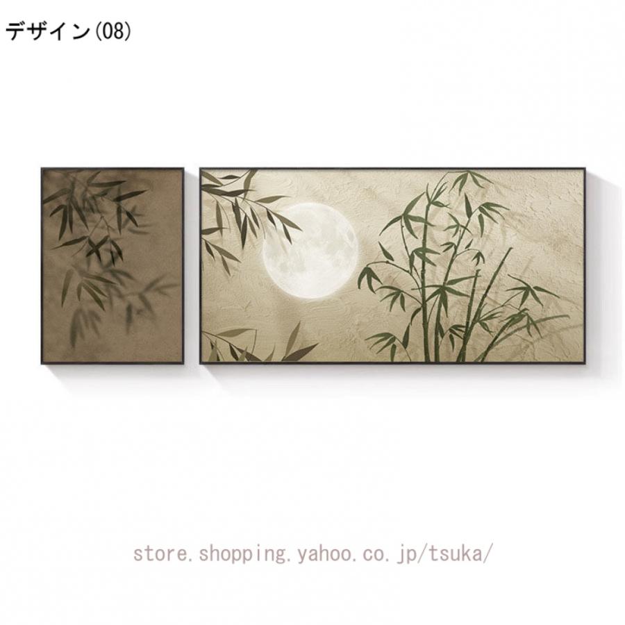 自然、風景画 玄関、寝室飾り用絵画 / 店 植物 風景画 絵画 竹 月 装飾画 インテリア ポスター 部屋飾り 自然