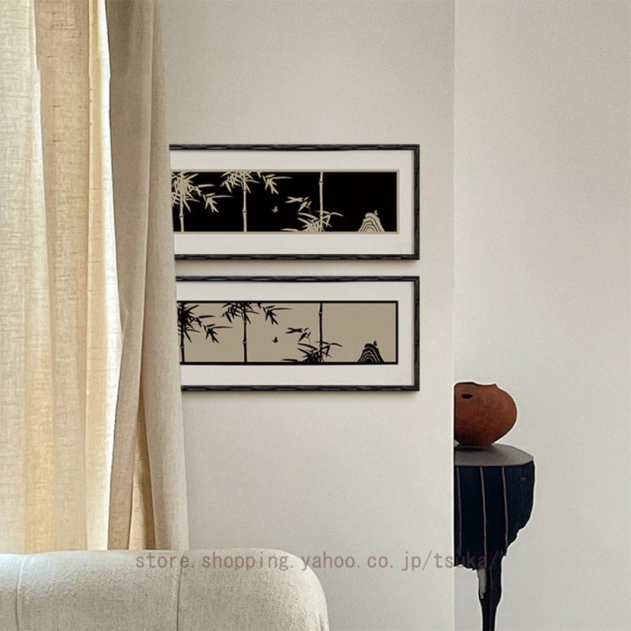 アートパネル アートボード 玄関 壁画 壁掛け 壁飾り 絵画 プリント ソファの背景画 インテリア 中華風 レトロ フレーム 額付き 完成品 キャンバス 風水_6