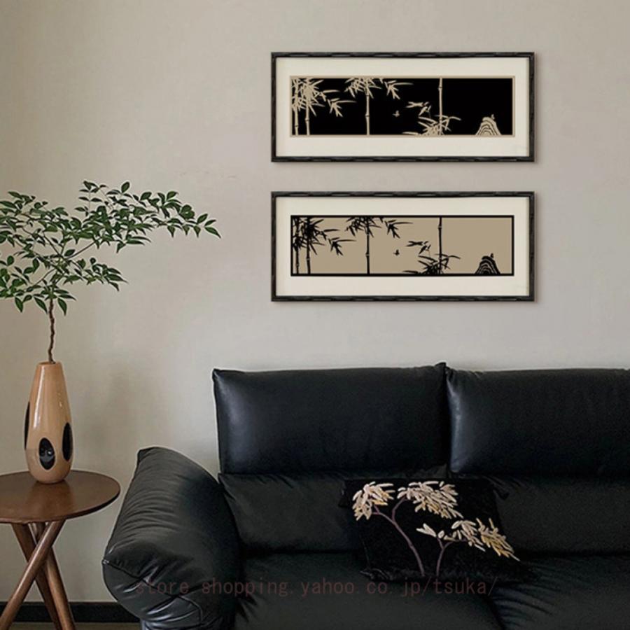アートパネル アートボード 玄関 壁画 壁掛け 壁飾り 絵画 プリント ソファの背景画 インテリア 中華風 レトロ フレーム 額付き 完成品 キャンバス 風水_11