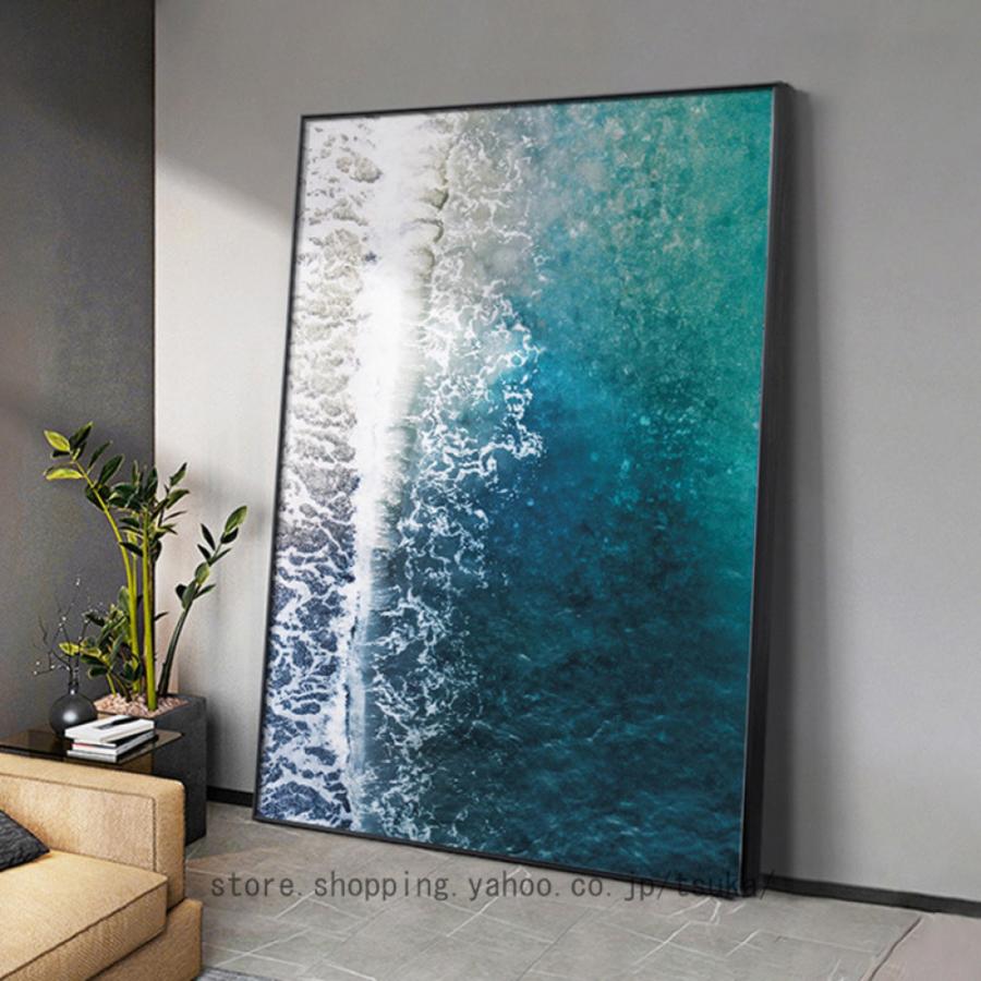 海 風景 ポスター 絵画 印刷される 壁アートパネル キャンバス プリント リビング 寝室 ダイニング バスルーム ホーム装飾 壁掛け アートフレーム モダン 現代_13