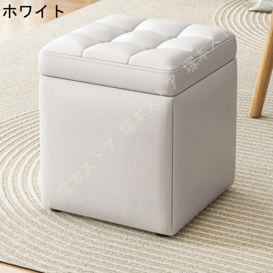 収納スツール 収納ボックス オットマン フタ一体型 座椅子 収納スツール 収納ボックス オットマン フタ一体型 座椅子