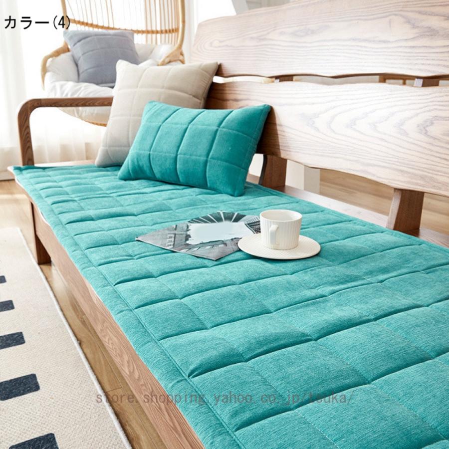 シートクッション 3人掛け ロングチェアクッション 寝椅子用 ソファー