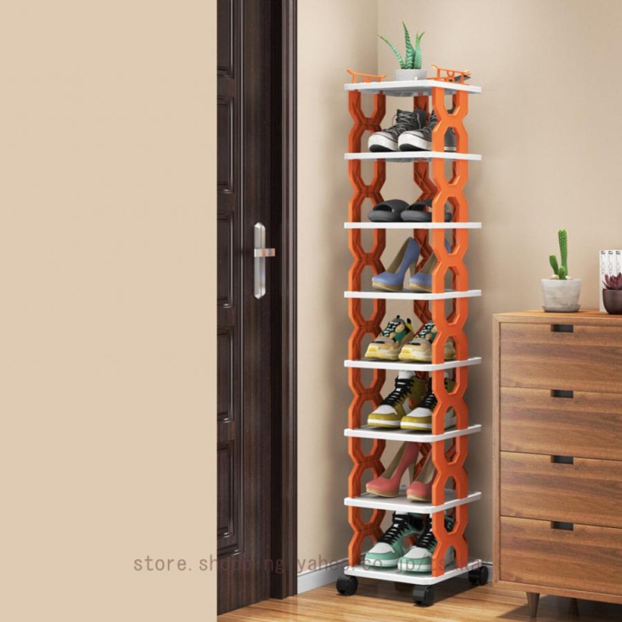 シューズラック 靴収納 靴棚下駄箱 車輪付き 移動可 省スペース スリム おしゃれ 多機能 シューズボックス 靴入れ 靴ラック 玄関に靴を効率収納 廊下靴入れ | 