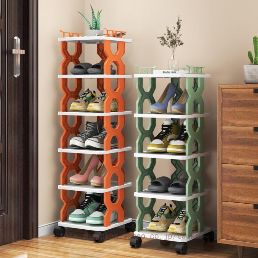 シューズラック 靴収納 靴棚下駄箱 車輪付き 移動可 省スペース スリム おしゃれ 多機能 シューズボックス 靴入れ 靴ラック 玄関に靴を効率収納 廊下靴入れ |  | 13