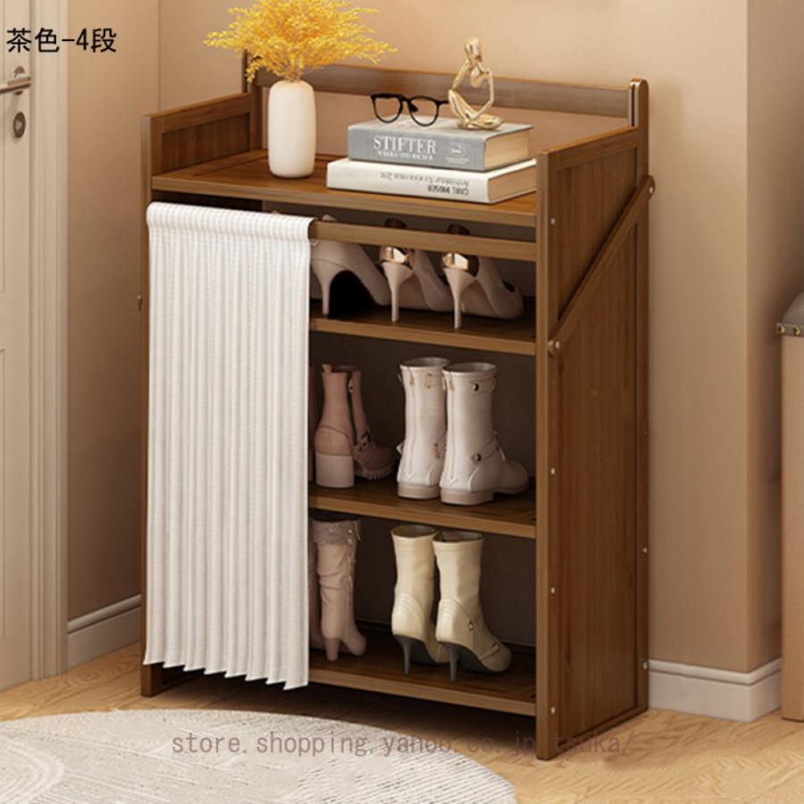 玄関収納棚 多機能折りたたみラックシューキャビネット コートシューズ一体収納7 Xue シュエ キャビネット 収納家具 マルチラック 多機能 小物