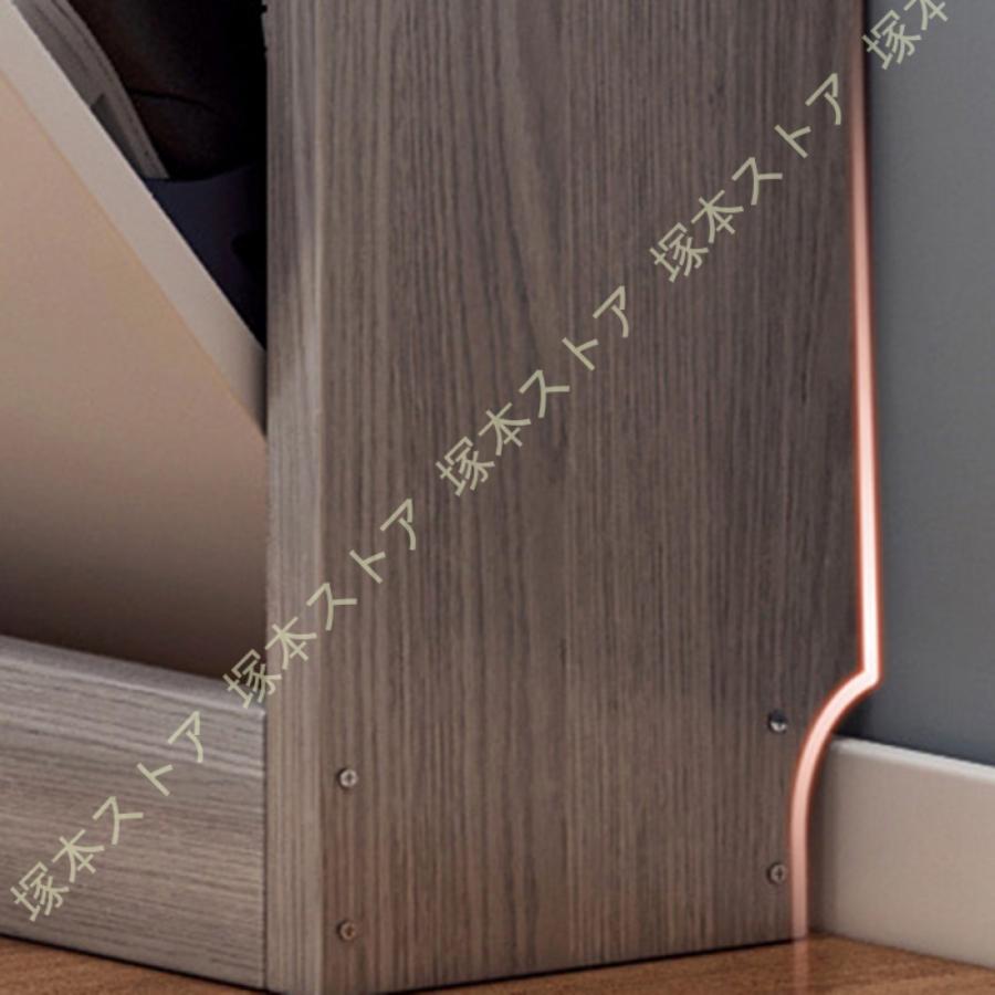 シューズラック スリム 斜め置き シューズボックス 下駄箱 薄型 省