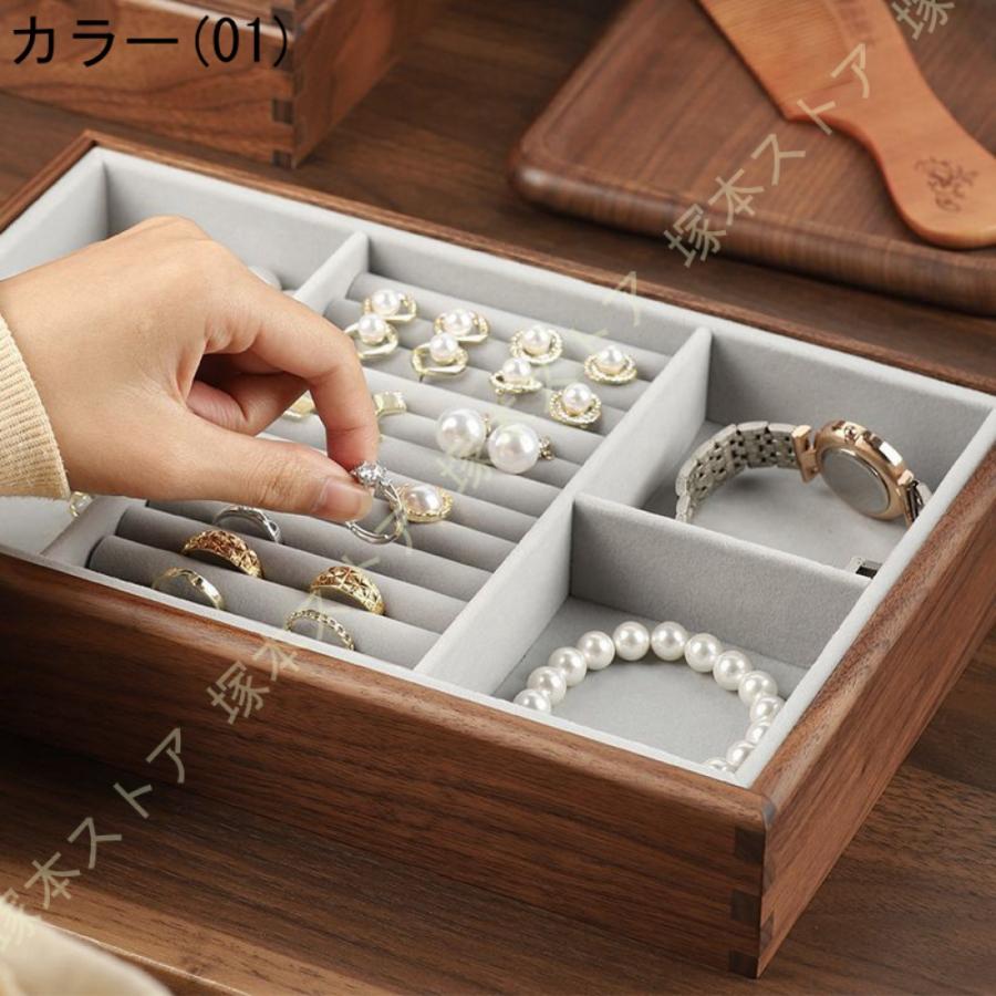 ジュエリーボックス アクセサリー 収納 女性 雑貨 小物入れ 便利 プレゼント おしゃれ アクセサリーケース イヤリング ネックレス ピアス 指輪 大容量 携帯_7