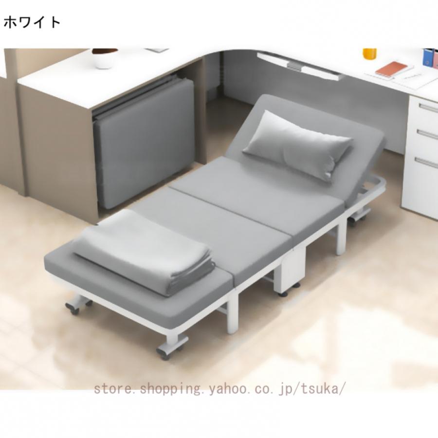 折り畳み用ベッド リクライニング シングル 一人掛け コンパクト 安定