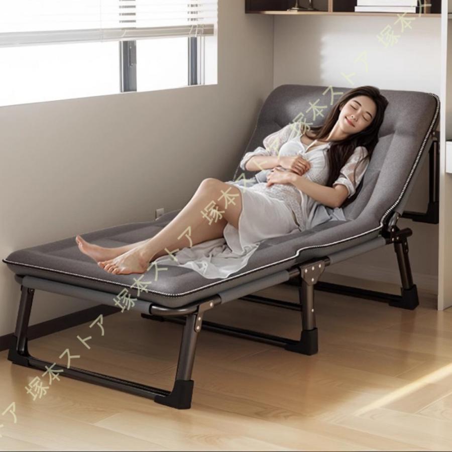 折り畳みベッド 1人用 オフィス・自宅兼用 簡易ベッド 仮眠・休憩用