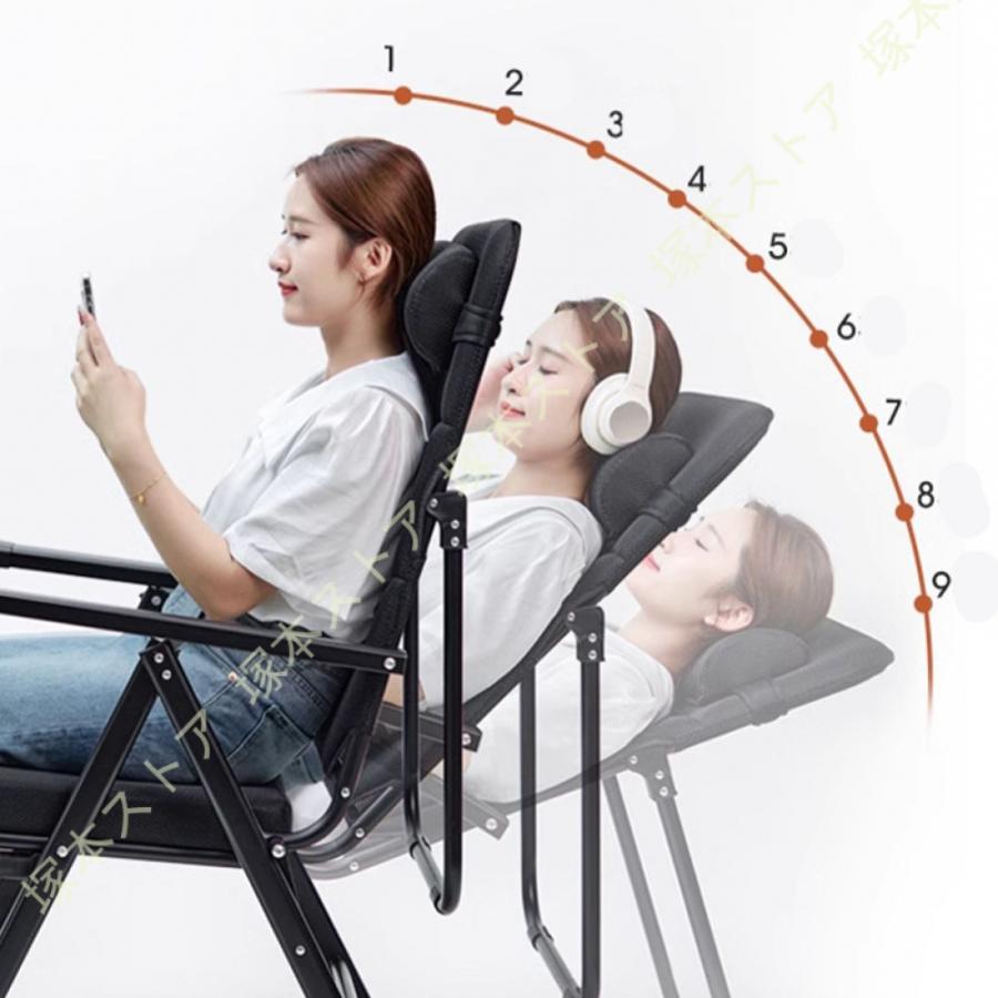 折りたたみチェア リクライニングチェア 折りたたみ式 ランチベッド オフィス ランチ 家庭用 バルコニー レジャー のんびりソファ 事務椅子 通気性 |  | 16