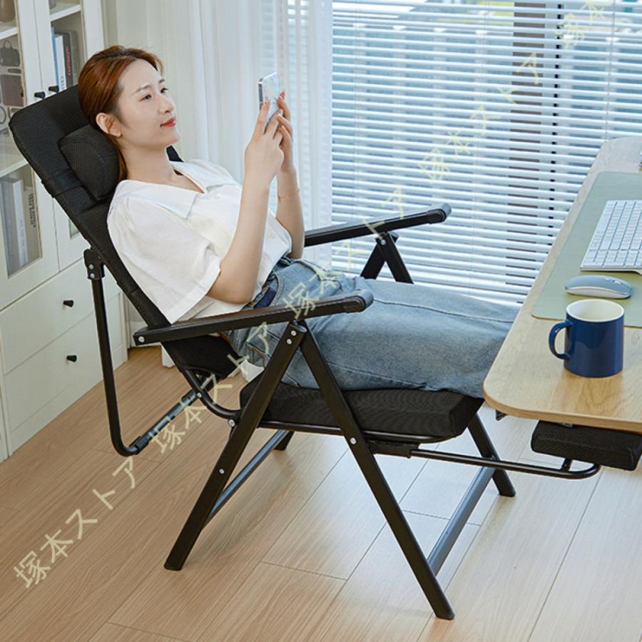 折りたたみチェア リクライニングチェア 折りたたみ式 ランチベッド オフィス ランチ 家庭用 バルコニー レジャー のんびりソファ 事務椅子 通気性 |  | 17
