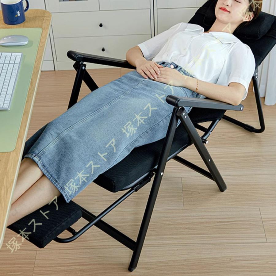 折りたたみチェア リクライニングチェア 折りたたみ式 ランチベッド オフィス ランチ 家庭用 バルコニー レジャー のんびりソファ 事務椅子 通気性 |  | 18