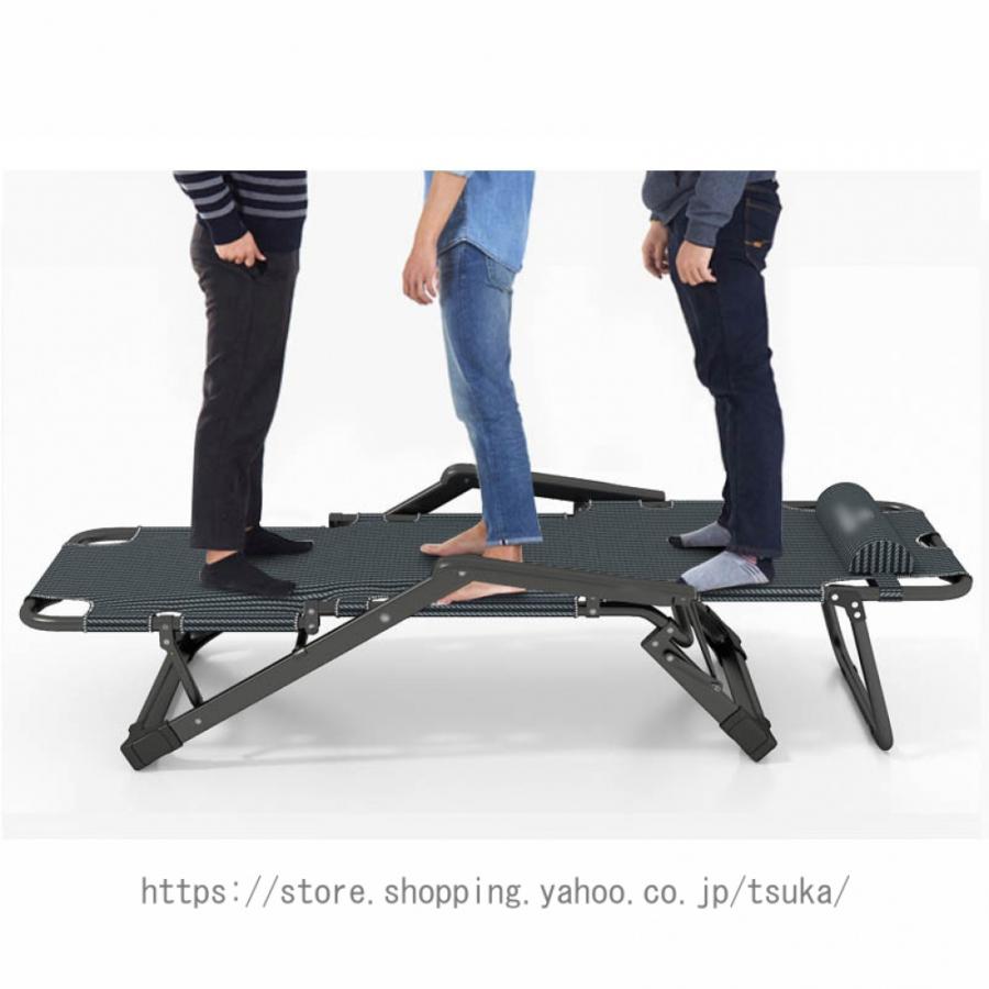 リラックスチェア 折りたたみ リクライニング アウトドア コンパクト イス 椅子 ヘッドレスト 耐荷重約200KG アームレス 折り畳み 事務室 オフィス バルコニー_10