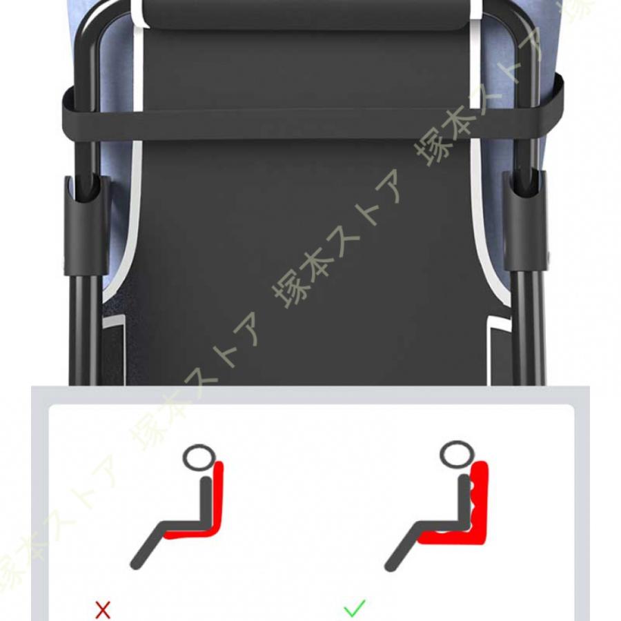 オフィスチェア 折りたたみリクライニングチェア オフィス パソコンチェアー 昼休み 昼寝 家庭宿舎 くつろぎ 背もたれ 6段階調節 ヘッドレスト サポートバー_14