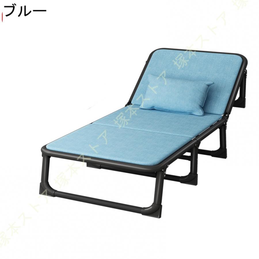 折り畳みベッド レジャーベッド カウチベッド シングル 折りたたみ 三つ折り ヘッドレスト 仮眠 昼休み 昼寝 折りたたみベッド 完成品 軽量 4段階調節_4