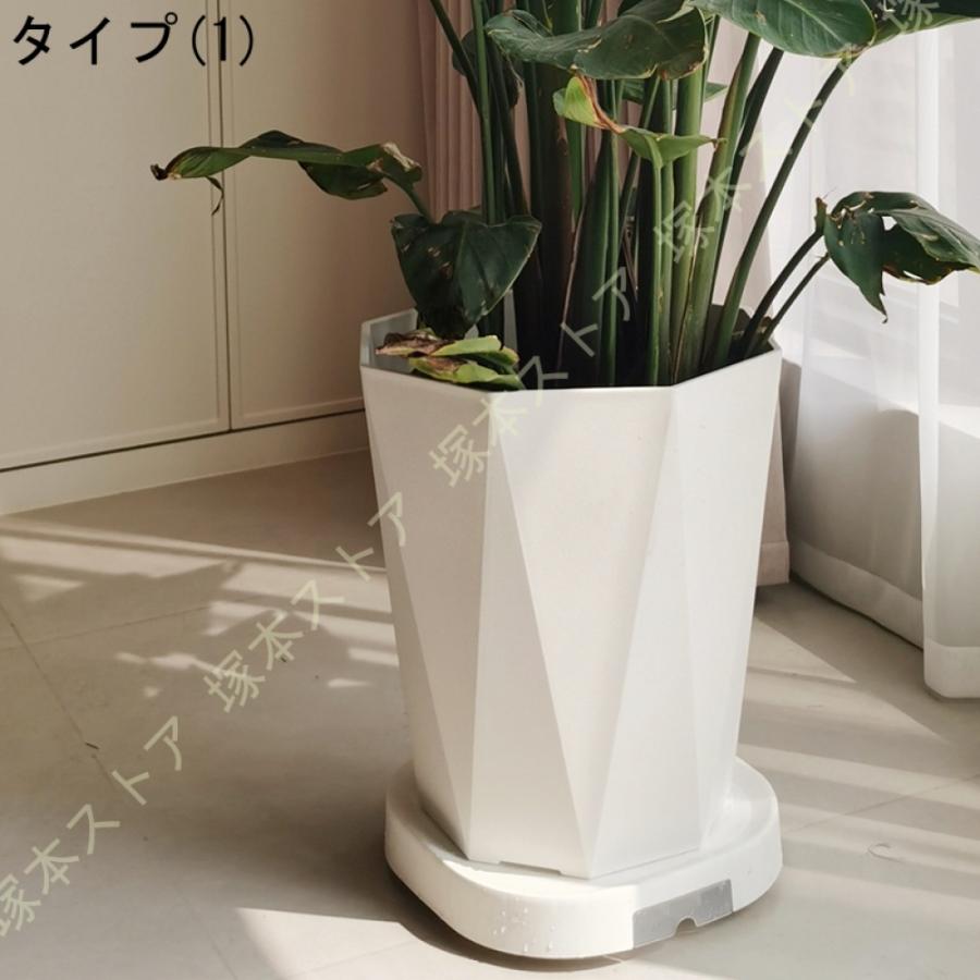 プランター 植木鉢 北欧 鉢カバー 樹脂 底に水抜き穴あり シンプル